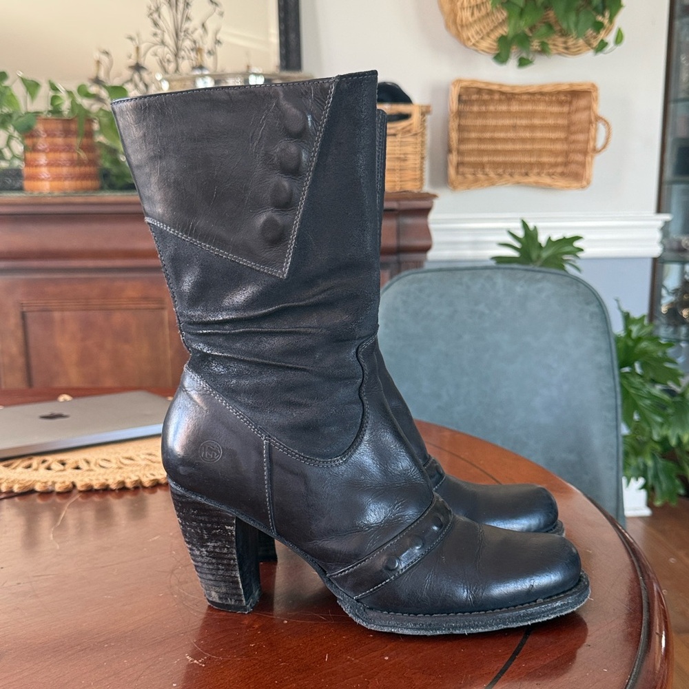 Neosens Rustic Slouchy Distressed Leather Boots 40/9.5